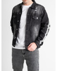 0015 Just Boy джинсовая куртка мужская серая котоновая (6 ед.размеры: M.L/2.XL/2.2XL): артикул 1132565