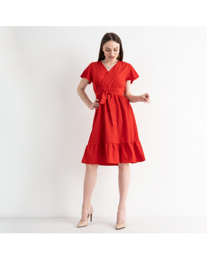 8076-3 КРАСНОЕ платье женское текстильное (3 ед.размеры: M.L.XL) Платье