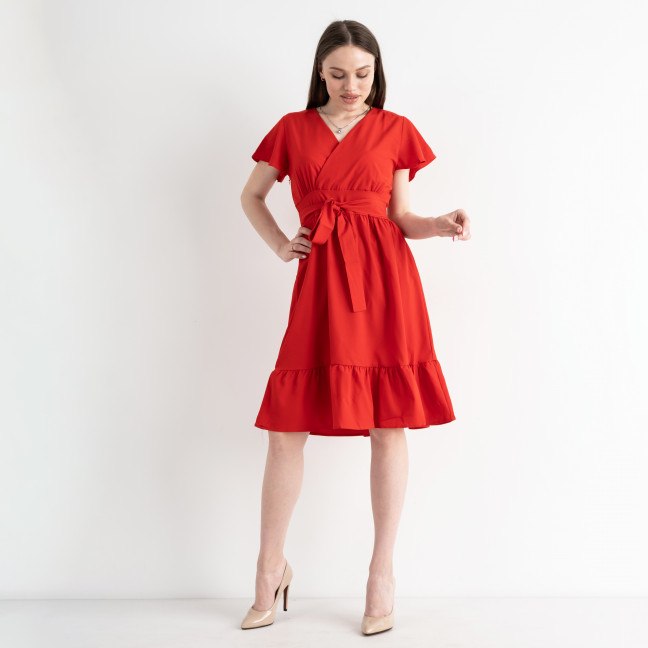 8076-3 КРАСНОЕ платье женское текстильное (3 ед.размеры: M.L.XL) Платье: артикул 1135298