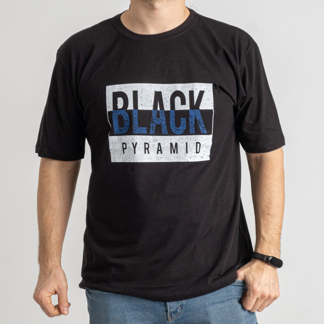 1590 черная мужская футболка (4 ед. размеры батал: 2XL. 3XL. 4XL. 5XL) Alper: артикул 1143461