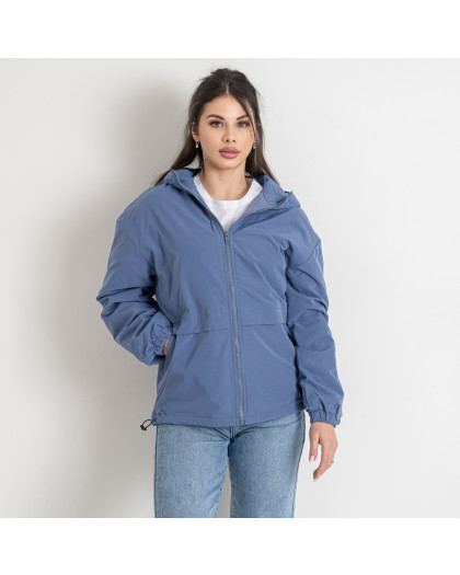 0823-42* голубая женская куртка (синтепон, 6 ед. размеры норма: M-4XL) выдача на следующий день Куртка