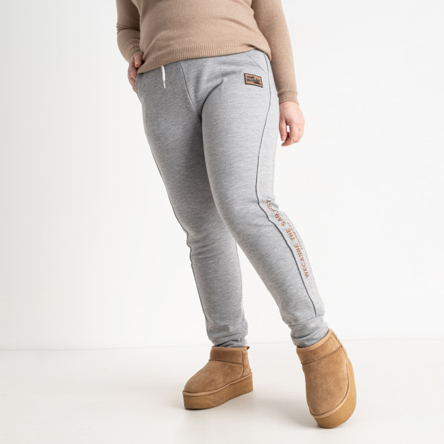 0922-6* светло-серые женские спортивные штаны (на манжете, 5 ед. размеры на бирках полубатальные XL-5XL соответствуют L-4XL) выдача на следующий день Спортивные штаны: артикул 1141770
