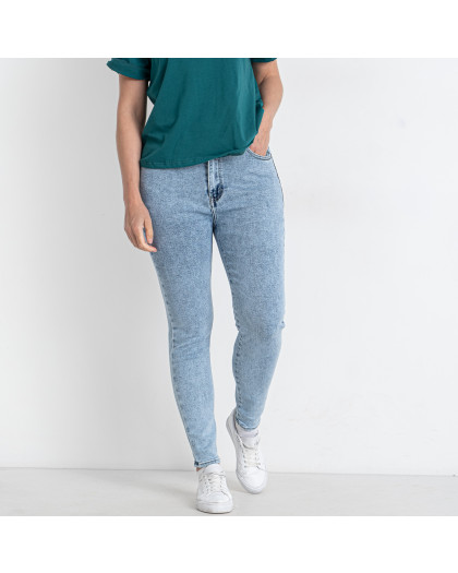 0557-5 голубые женские джинсы (RELUCKY, стрейчевые, 6 ед. размеры батал: 32. 34. 36. 38. 40. 42) Relucky