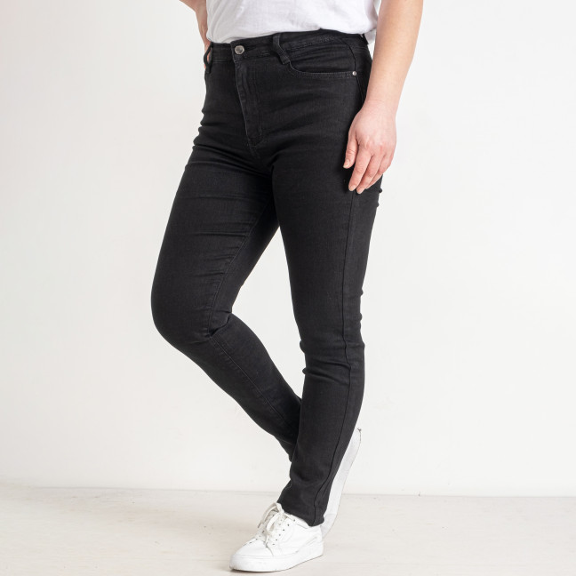 1090 черные женские джинсы (KT.MOSS, стрейчевые, 6 ед. размеры батал: 31. 32. 33. 34. 36. 38)   KT.Moss: артикул 1143509
