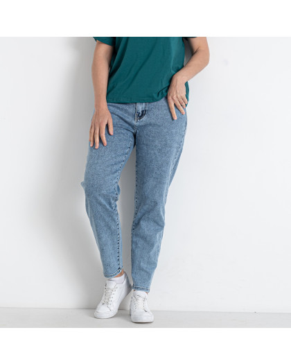 0554-5 голубые женские джинсы (RELUCKY, стрейчевые, 6 ед. размеры батал: 32. 34. 36. 38. 40. 42) Relucky