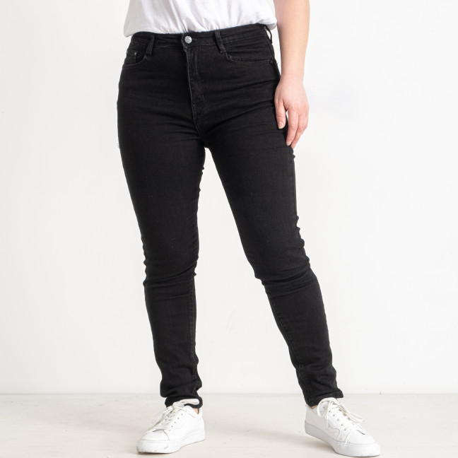 1160 черные женские джинсы (KT.MOSS, стрейчевые, 6 ед. размеры батал: 32. 34. 36. 38. 40. 42)   KT.Moss: артикул 1143511