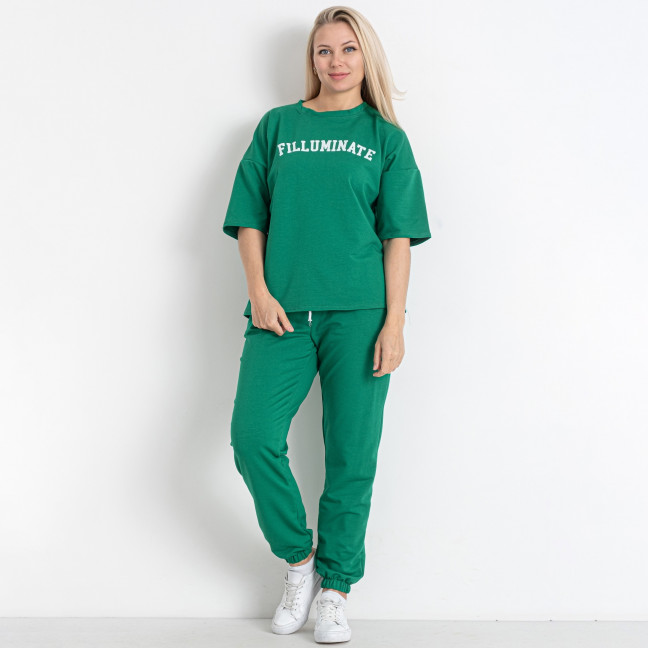 2651-7 зеленый женский спортивный костюм (5'TH AVENUE, двунитка, 4 ед. размеры батал: 50. 52. 54. 56) 5`th Avenue: артикул 1145562