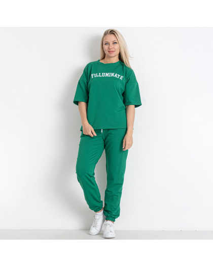 2651-7 зеленый женский спортивный костюм (5'TH AVENUE, двунитка, 4 ед. размеры батал: 50. 52. 54. 56) 5`th Avenue