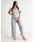 2118-6* серая женская пижама тройка (футболка + штаны + шорты) (3 ед. размеры норма: M. L. XL) выдача на следующий день: артикул 1141746