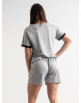 2118-6* серая женская пижама тройка (футболка + штаны + шорты) (3 ед. размеры норма: M. L. XL) выдача на следующий день: артикул 1141746