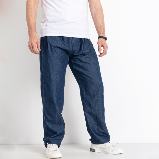 25454-2* синие мужские джинсовые штаны (на резинке, 10 ед. размеры супербатал: 70-78, дублируются) выдача на следующий день                                    Aolong: артикул 1145657