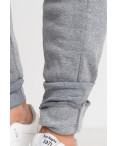 1003-98 НА ФЛИСЕ ТРИ МОДЕЛИ СЕРЫЕ спортивные штаны мужские на манжете (4 ед. размеры: L.2XL.3XL, соответствуют М.L.XL, 1 размер дублируется): артикул 1140013