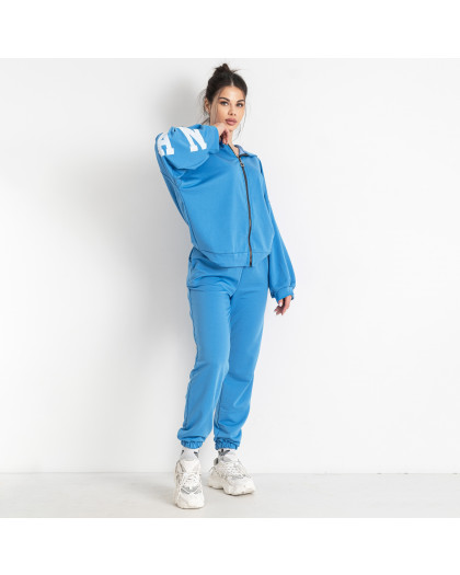 0542-42 голубой женский спортивный костюм (5'TH AVENUE, турецкая двунитка, 3 ед. размеры норма: 42. 44. 46) 5`th Avenue