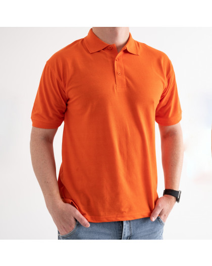 0925-88 оранжевое мужское поло (полномерные, 4 ед. размеры норма: S.M.XL.2XL) American style