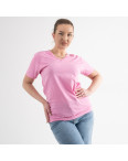 7070-3 РОЗОВАЯ футболка женская полубатальная (4 ед.размеры: M.L.XL.2XL): артикул 1133351