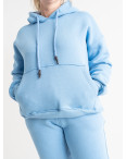 0108-42 голубой женский спортивный костюм (турецкая трехнитка, флис, 4 ед. размеры полубатал: XL. 2XL. 3XL. 4XL): артикул 1141817