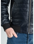 0804 FUDIAO ТЕМНО-СИНЯЯ куртка мужская из экокожи ( 5 ед.размеры: 48.50.52.54.56): артикул 1132725