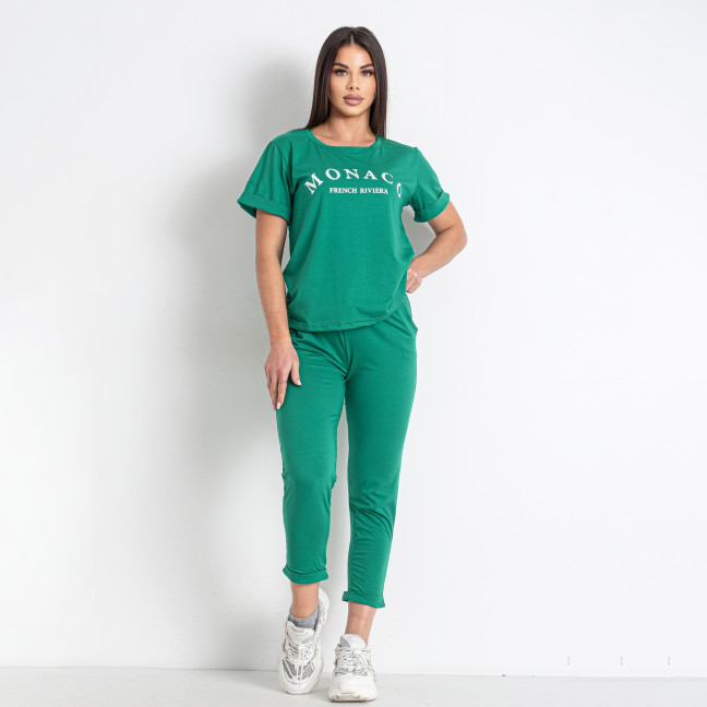 0157-7 зеленый женский спортивный костюм (футболка + штаны) (5'TH AVENUE, 3 ед. размеры норма: 42. 44. 46) 5`th Avenue: артикул 1145775