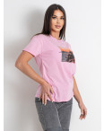 50151 белая и розовая женская футболка (MINIMAL, 5 ед. размеры на бирках S. M, соответствуют 44-46, 48-50, норма-полубатал): артикул 1144753
