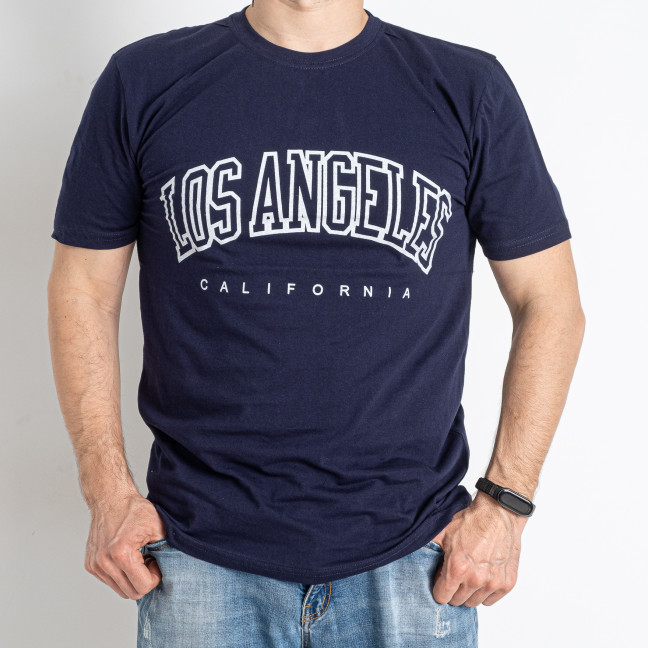1587-2 синяя мужская футболка (4 ед. размеры норма: M. L. XL. 2XL) Alper: артикул 1145797
