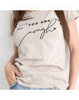 5053-62 ТЕМНО-СЕРАЯ Kafkame футболка женская с принтом ( 4 ед. размеры : S.M.L.XL): артикул 1133894
