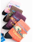 62423 микс расцветок женские носки (12 ед. один универсальный размер: 36-41): артикул 1141341