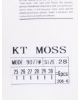 9077 голубые женские джинсы палаццо (KT.MOSS, стрейчевые, 6 ед. размеры норма: 25. 26. 27. 28. 29. 30): артикул 1152414