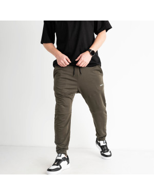 4460-2 ХАКИ YOLA  спортивные штаны мужские батальные из двунитки (4 ед. размеры: 50.52.54.56)