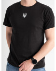 17012-1 ЧЕРНАЯ ПАТРИОТИЧЕСКАЯ футболка мужская с белым принтом ( 5 ед.размеры: M. L. XL. 2XL. 3XL )  выдача на следующий день : артикул 1133980