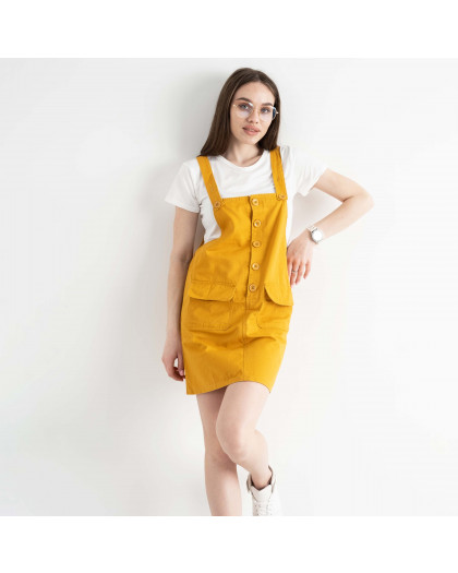 0899-9 XINYUE ГОРЧИЧНЫЙ комплект из сарафана и футболки (3 ед.размеры: M.L.XL) Xinyue