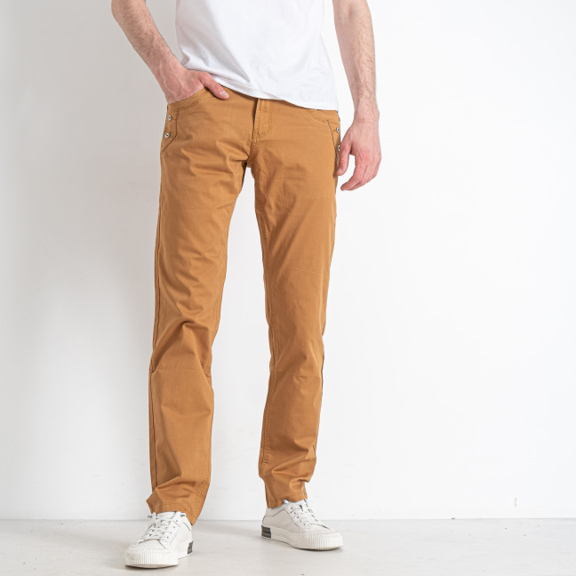 2469 светло-коричневые мужские брюки (VARXDAR, 7 ед. размеры молодежка: 28. 29. 30. 31. 32. 33. 34) Varxdar: артикул 1145873