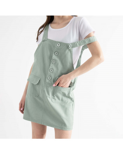 0899-72 XINYUE ОЛИВКОВЫЙ комплект из сарафана и футболки (3 ед.размеры: M.L.XL) Xinyue