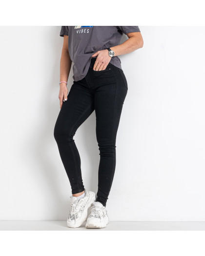 81552 черные женские джинсы (VANVER, стрейчевые, 6 ед. размеры норма: 25. 26. 27. 28. 29. 30) Vanver