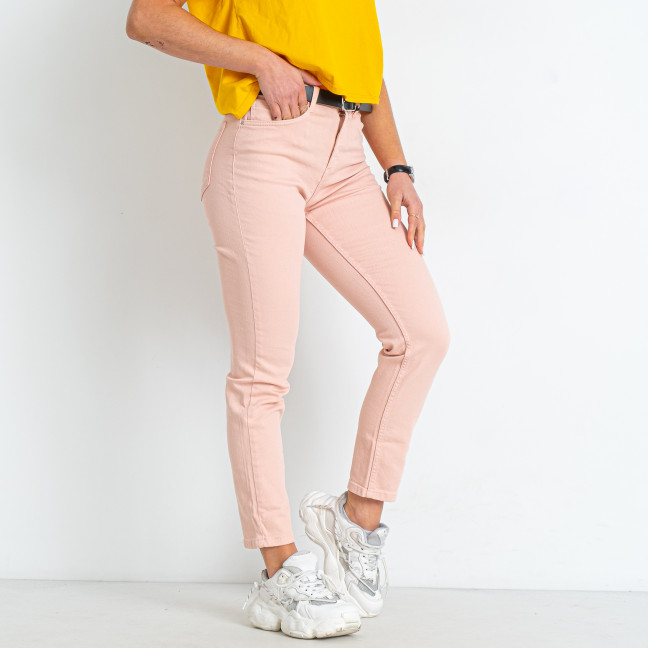 2558-790-2 пудровые женские джинсы (коттоновые, 6 ед. размеры норма: 25. 26. 27. 28. 29. 30) Джинсы: артикул 1146047
