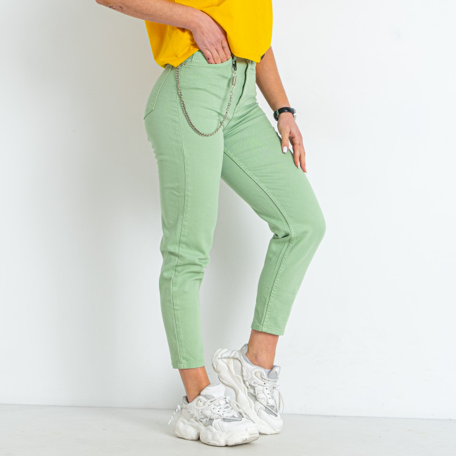 2663-824-2 зеленые женские джинсы (ANGELINA MARA, 6 ед. размеры норма: 25. 26. 27. 28. 29. 30) Angelina Mara: артикул 1146072