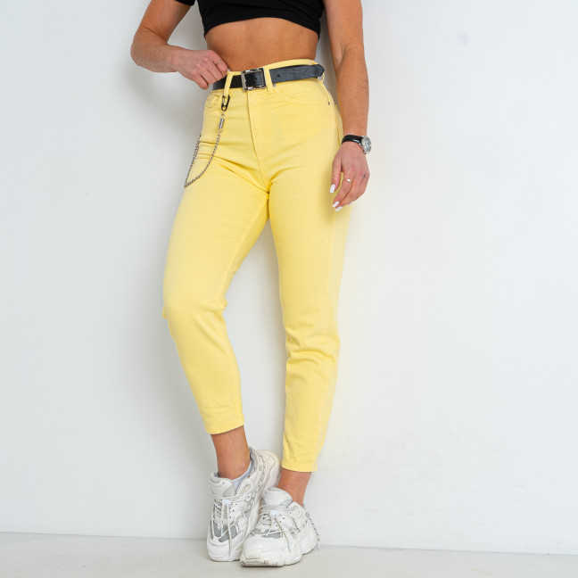 2663-824-3 желтые женские джинсы (ANGELINA MARA, 6 ед. размеры норма: 25. 26. 27. 28. 29. 30) Angelina Mara: артикул 1146073
