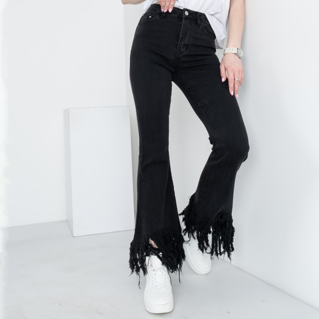 0272-11 черные женские джинсы-клёш (SSLG, стрейчевые, 1 ед. размер норма: S) SSLG: артикул 1143403