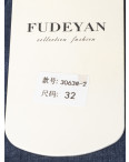 3063-2* синие женские джинсы (FUDEYAN, стрейчевые, 6 ед. размеры батал: 31. 32. 33. 34. 35. 36) выдача на следующий день: артикул 1148194