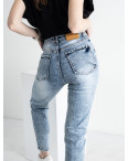 0823-2 MS RELUCKY джинсы-слоучи женские голубые стрейчевые (6 ед.размеры: 25.26.27.28.29.30): артикул 1135107