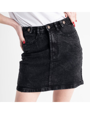 0048-1 Relucky джинсовая юбка женская темно-серая стрейчевая (6 ед. размеры: 25.26.27.28.29.30)