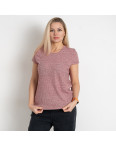 7825-8 фрезовая женская футболка (SARA, рубчик, 4 ед. размеры полубатал: 48. 50. 52. 54): артикул 1143806