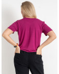 7528-24 пурпурная женская футболка (SARA, 4 ед. размеры полубатал: 48. 50. 52. 54): артикул 1143897