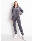8797-6 серый женский велюровый спортивный костюм (4 ед. размеры норма: M. L. XL. 2XL): артикул 1152504