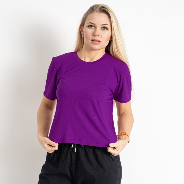 7130-23 фиолетовая женская футболка (SARA, 4 ед. размеры полубатал: 48. 50. 52. 54) Sara: артикул 1146662