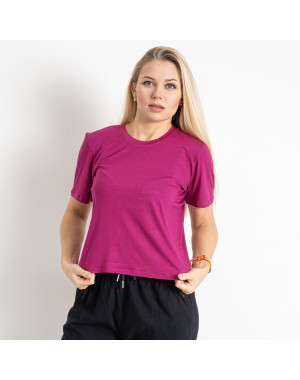 7528-24 пурпурная женская футболка (SARA, 4 ед. размеры полубатал: 48. 50. 52. 54)