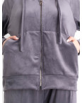 8797-6 серый женский велюровый спортивный костюм (4 ед. размеры норма: M. L. XL. 2XL): артикул 1152504