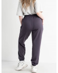 0022-6 ТЕМНО-СЕРЫЕ БАТАЛЬНЫЕ спортивные брюки женские из турецкой двунитки (5'TH AVENUE, 4 ед.размеры: 50.52.54.56) демисезон: артикул 1132963