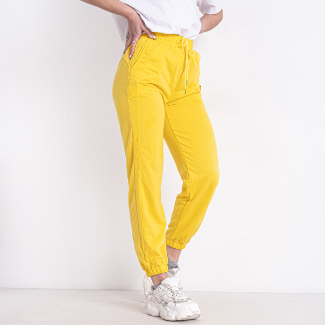 0020-8 жёлтые женские спортивные брюки (двунитка, 6 ед. размеры : S. M. L. XL. 2XL. 3XL) X&D : артикул 1143943