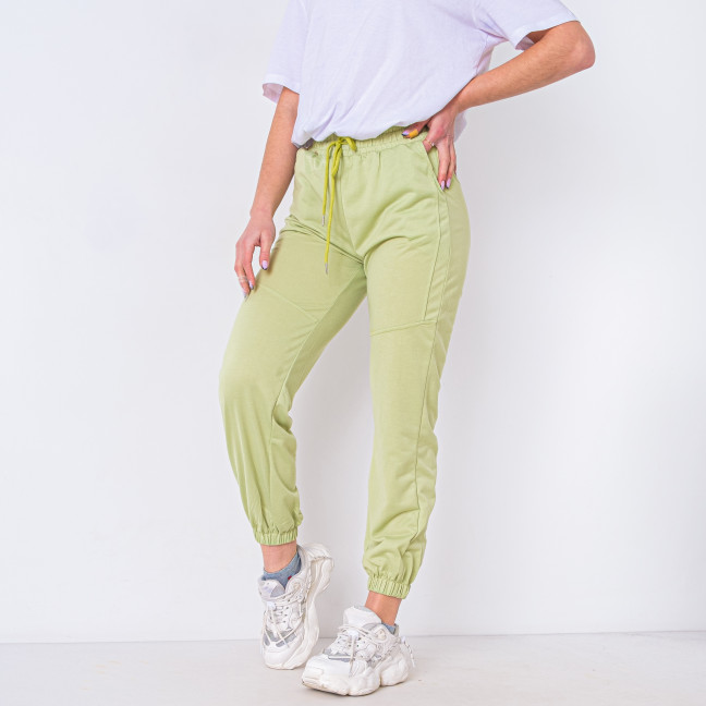 0021-72 зеленые женские спортивные брюки (X&D, двунитка, 5 ед. размеры: S. M. 2XL. 2XL. 3XL) X&D : артикул 1144310
