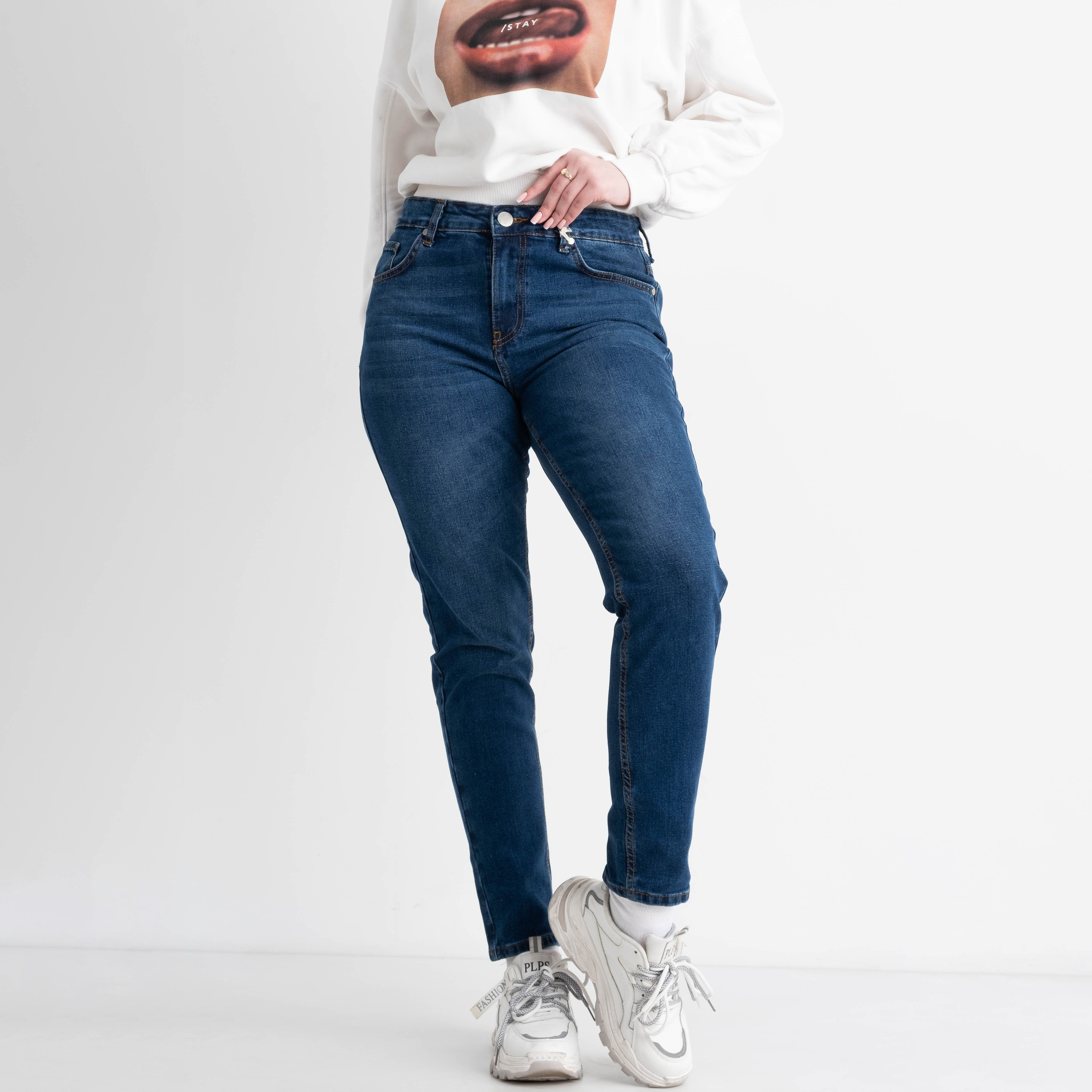 1993-30 Luxe Jeans ПОЛУБАТАЛЬНЫЕ джинсы женские синие стрейчевые ( 7 ед. размеры: 27.28.29.30/3.31)